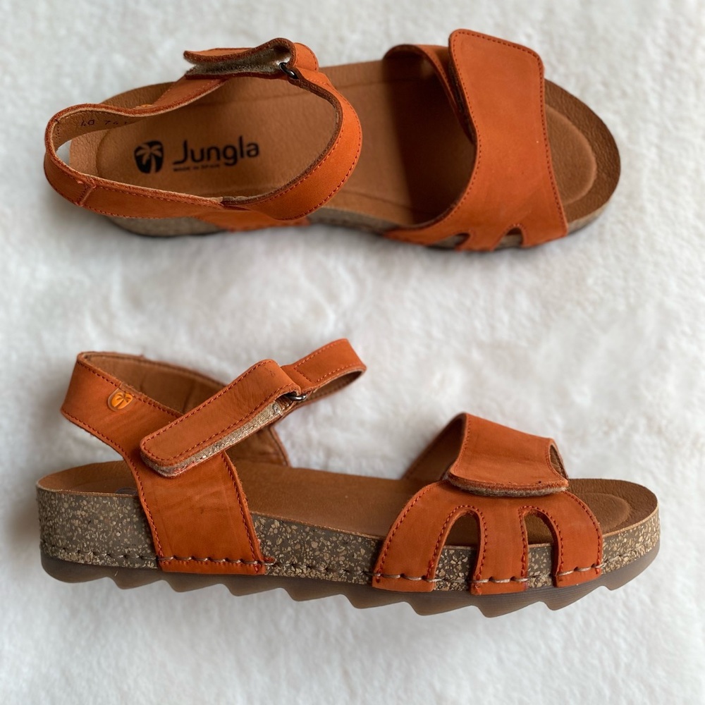 Jungla orange leather sandals | summer | shoes | size 40